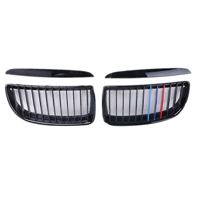 Front Hood Kidney Mesh Grills For-bmw 3 Series E90 E91 05-08 M Style
