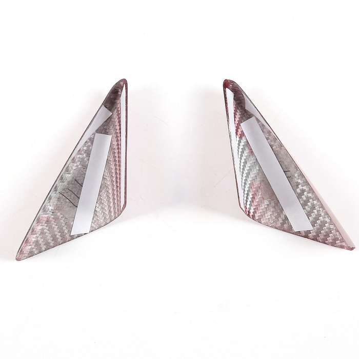 Car Real Carbon Fiber Inner A Pillar Triangle Decoration Frame Cover