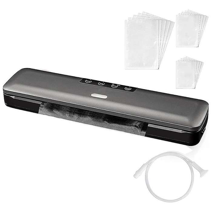 With 15 Free Bags &hose,vacuum Sealer for Dry&wet Food,60 Kpa,us Plug
