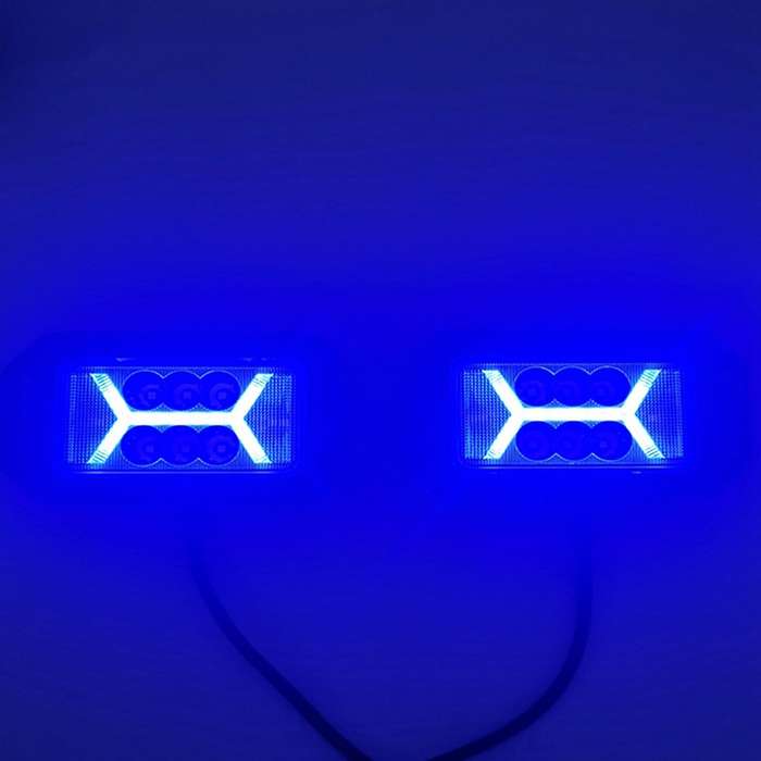 40w Led Off-road Rectangular X Fog Light Blue Light for Car Truck