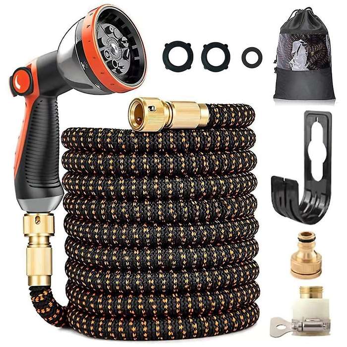 Garden Hose, 3-layer Latex Hose Pipe, Solid Brass Connectors