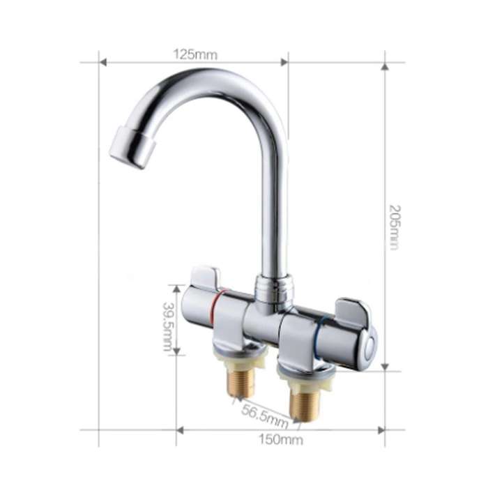 Rv Folding 360 Rotation Faucet for Bathroom Boat Mounted Waterway