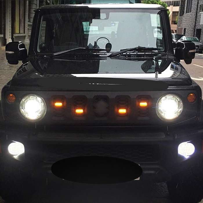 White Led Front Grille Lights for Suzuki Jimny Jb64 Jb74 2019-2021