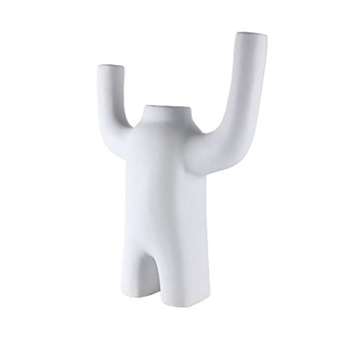 Ceramic Vase Abstract Robot Decoration Countertop Vase Home Decor-2