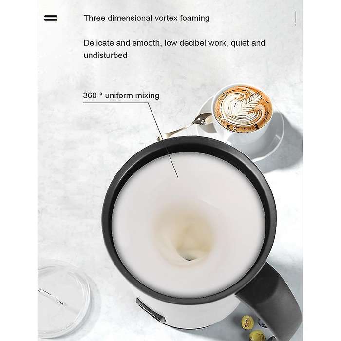 Coffee Milk Frother Frothing Foamer Warmer Cold / Hot Latte Eu Plug