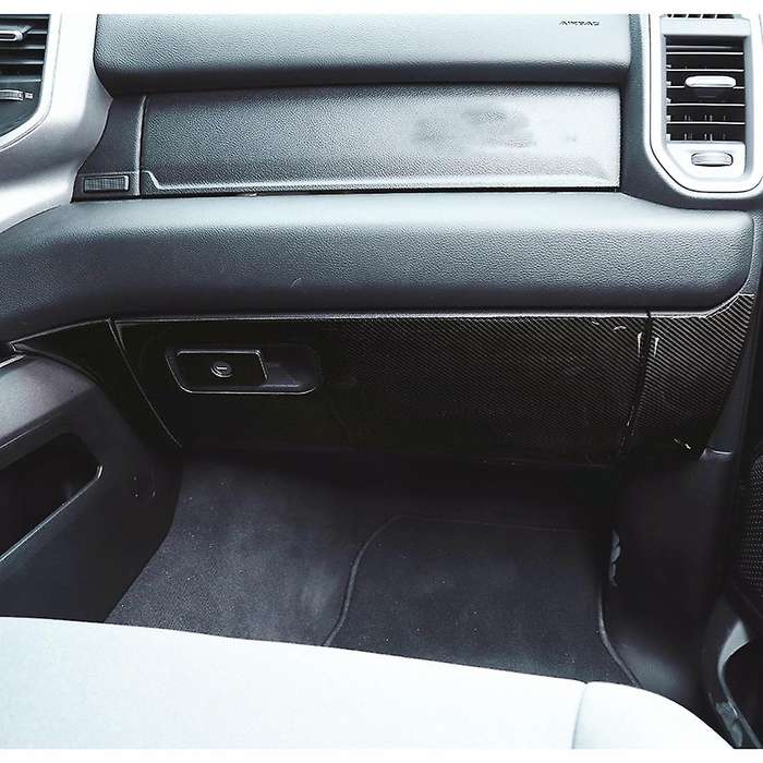 Car Co-pilot Storage Box Panel for Ram 1500 2018-2022 Carbon Fiber