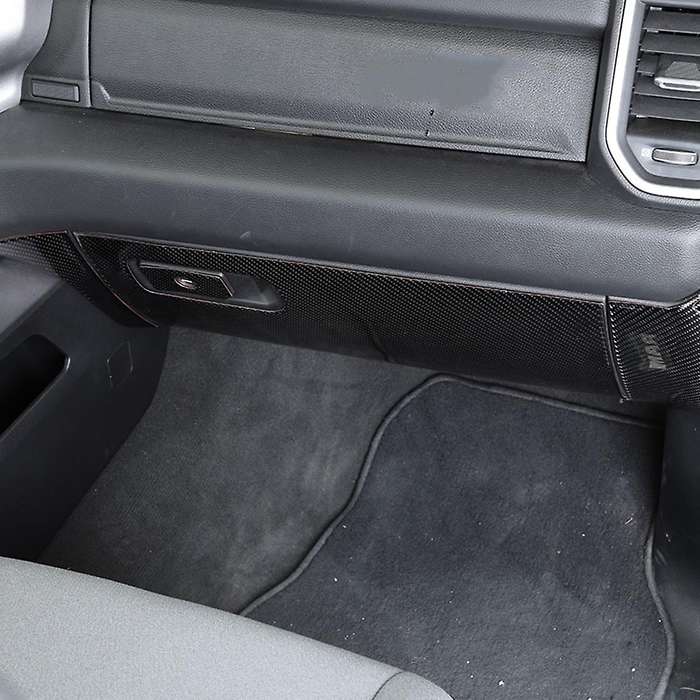 Car Co-pilot Storage Box Panel for Ram 1500 2018-2022 Carbon Fiber