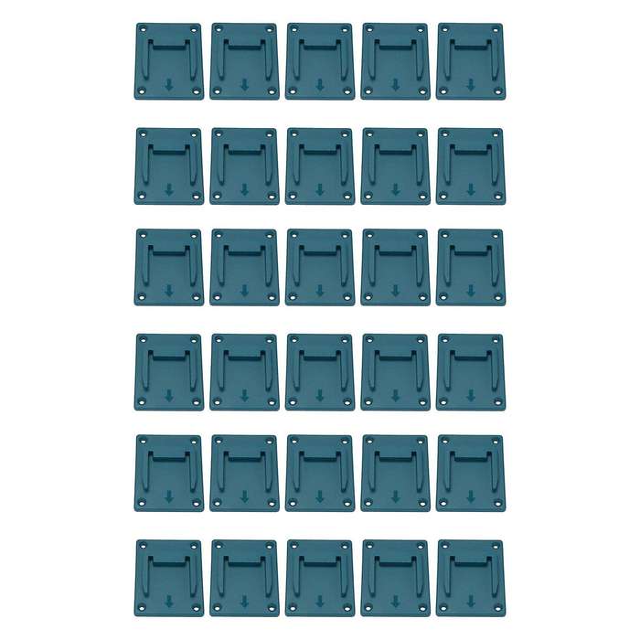 30pcs Wall Mount Storage Bracket Fixing Devices for Makita 18v Blue