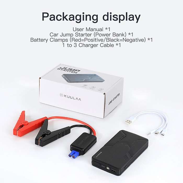 Kuulaa Car Jump Starter Power Bank 12v 600a Car Starter Charger