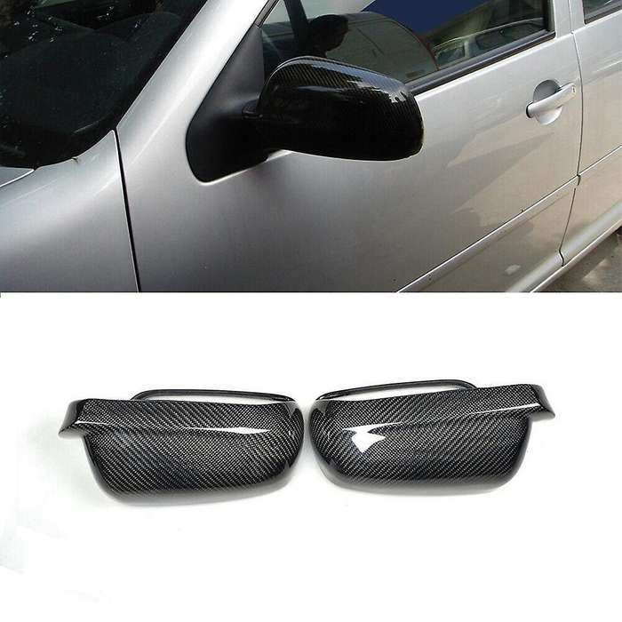 4x Abs Side Rear View Mirror Cover for Bora Golf 4 Iv Mk4 1998-2009