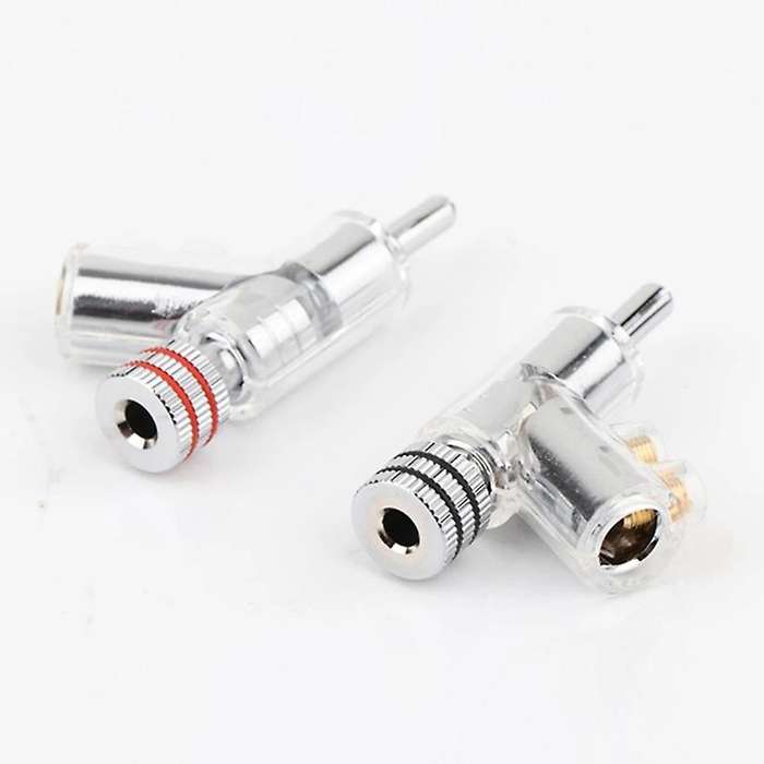 12pcs Hi-end Rhodium Plated Lock Speaker Cable Banana Plug Connector