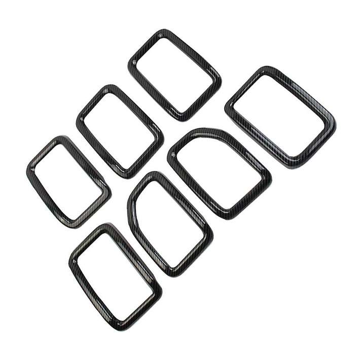 Car Front Grill Mesh Inserts Rings Covers Trim Inserts Kit