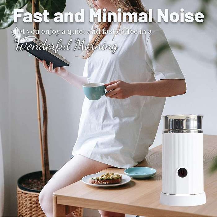 Milk Frother, Electric Foam Maker Hot and Cold Foam Maker Eu Plug