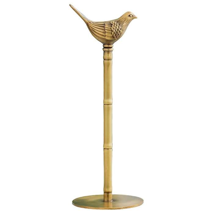 Vintage Brass Bird Tissue Holder Kitchen Roll Paper Storage B