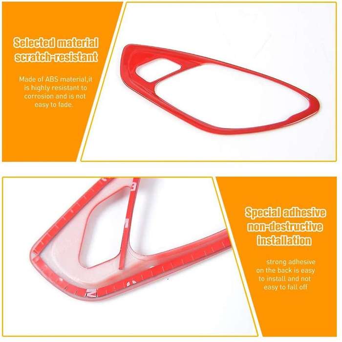 Door Interior Grab Handle Cover for Chevrolet Camaro 2017-2021, Red