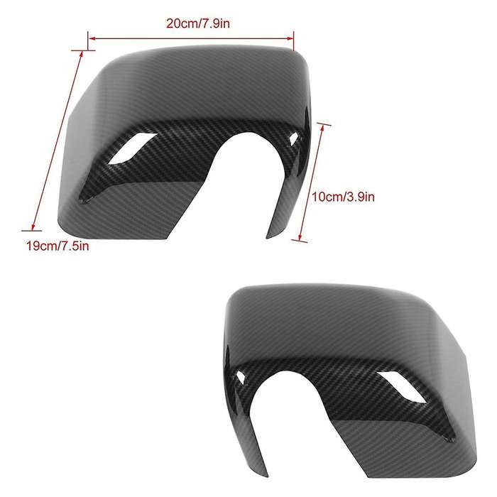 Side Mirrors Cover Abs Rear View Mirrors Trim Interior ,carbon Fiber