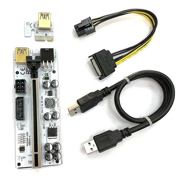 Ver010-x Pci-e 1x to 16x Riser Card Graphics Card Extension Cable A