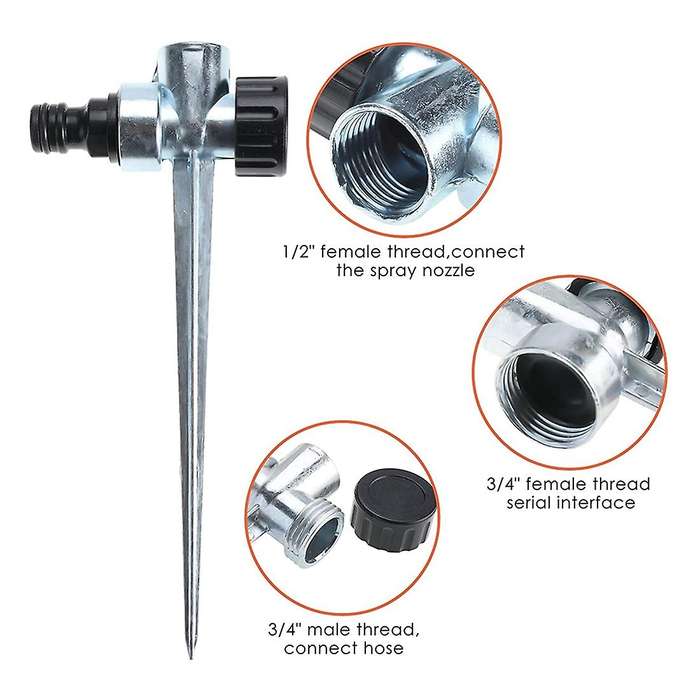 Lawn Sprinkler 360 Rotary Sprinkler for Lawn Garden Irrigation