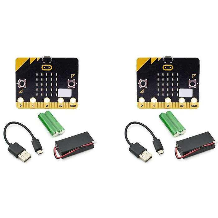 2x Microbit Go Starter Kit Bbc Smart Car Kit Microbit Ai and Machine