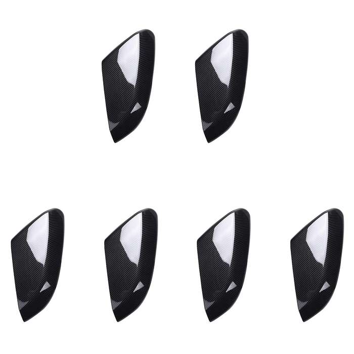 6x Carbon Fiber Rear View Side Mirror Cover Rear View