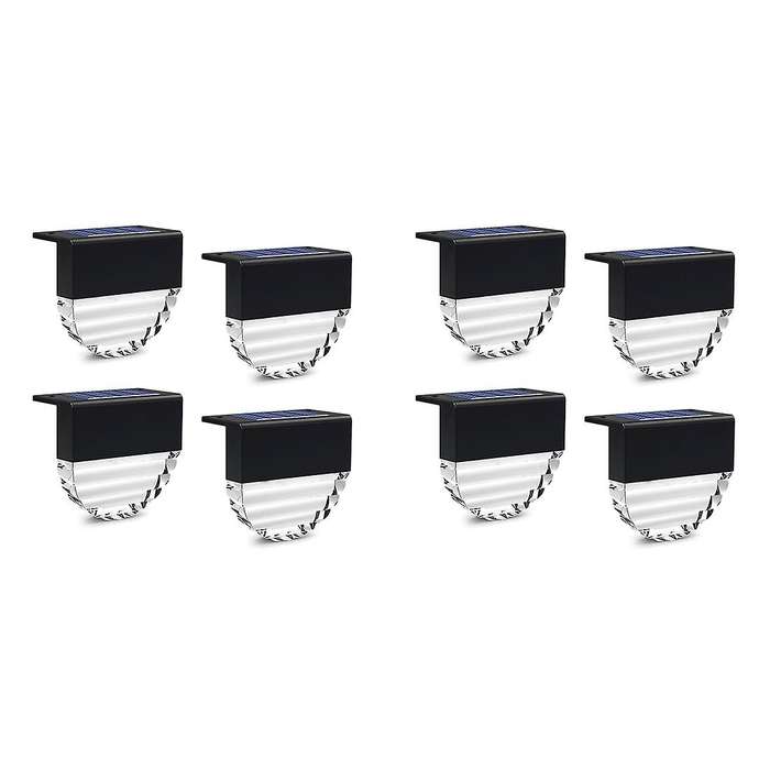 8pcs Solar Deck Lights, 10 Lumens,warm White/color Glow Lighting