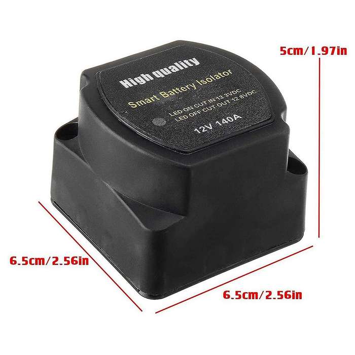 Dual Battery Smart Isolator 12v 140 Amp Relay for Car Atv Utv Boats