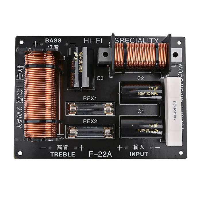 1pcs 800w 2 Way Speaker Frequency Divider Tweeter Bass Crossover