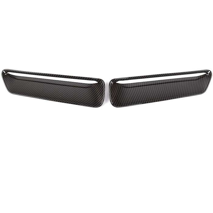 Car Hood Vent Air Flow Intake Side Scoop Hood Cover Trim for 2015-2020 ABS Carbon Fiber