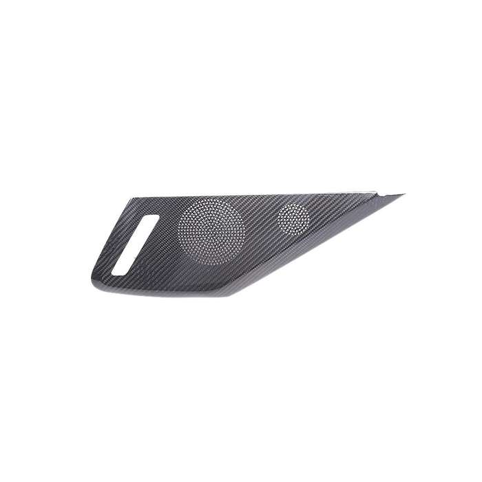 Car Horn Cover Accessories for C8 2020-2023 Dry Carbon Fiber Interior Side Door Horn Frame Cover Tr