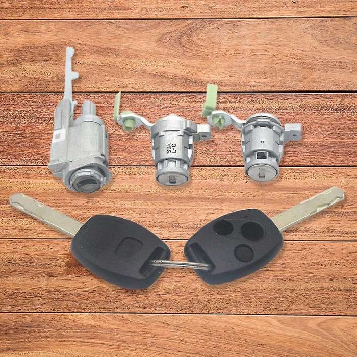 Car Ignition Switch Lock Ignition Switch Barrel Set Lock with Key for 2002-2006 72185-S9A-013