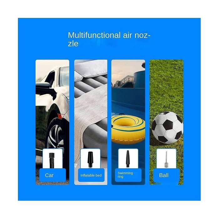 Car Inflator Pump Portable Handheld Wireless Charging Digital Display with Light Car Motorcycle Mult