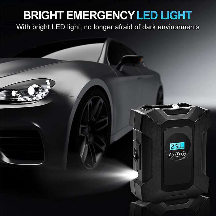 Car Inflator Pump Tyre Inflator Pump Inflator Tire Inflator Car Air Pump Car Supplies, Pointer Mode