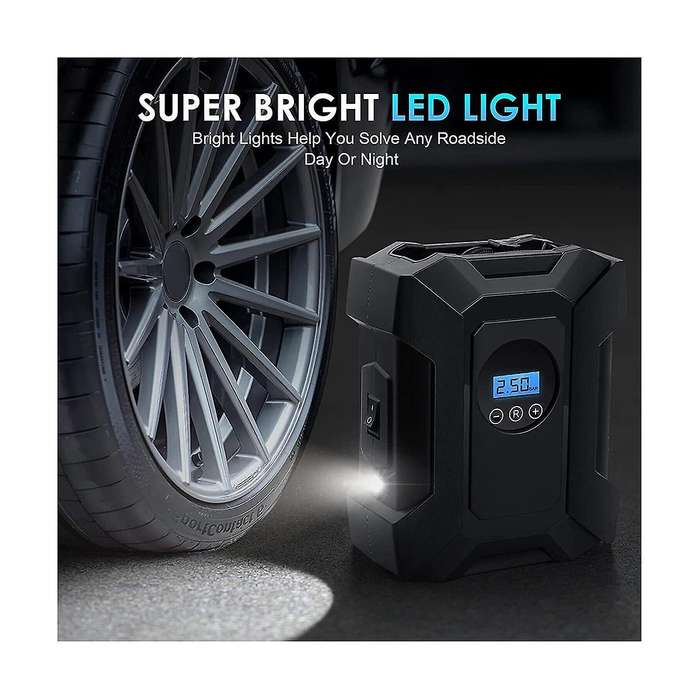 Car Inflator Pump Tyre Inflator Pump Inflator Tire Inflator Car Air Pump Car Supplies, Pointer Mode