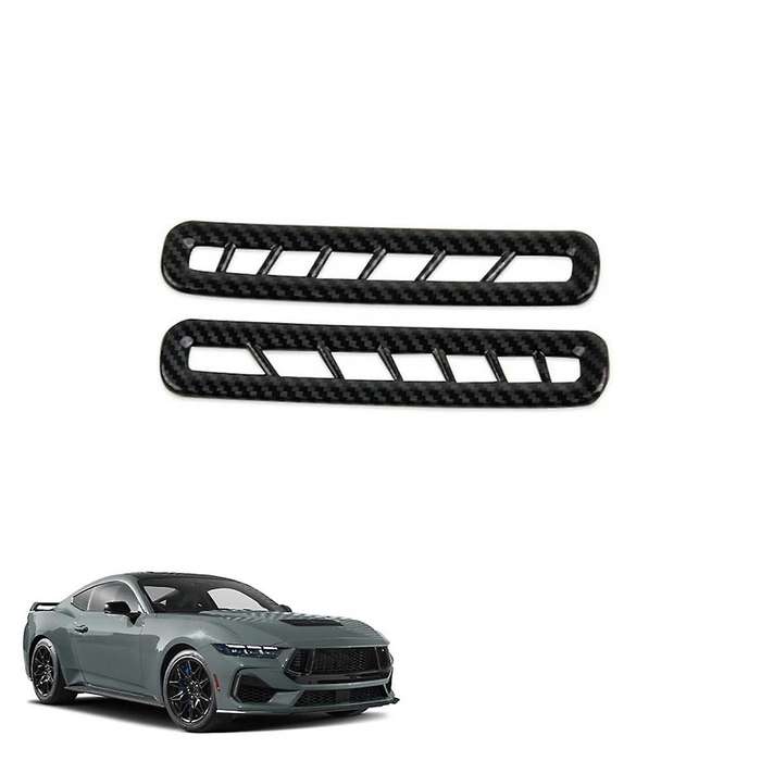 Car Inner Door Air Conditioner Outlet Vent Cover Trim for 2024 Interior Accessories Carbon Fiber
