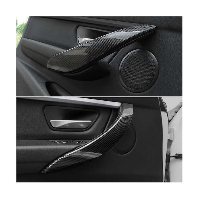 Car Inner Door Armrest Handle Cover for 3 Series F30 F31 2013-2017 Gt F34 2014-2017 ABS Carbon Fibe
