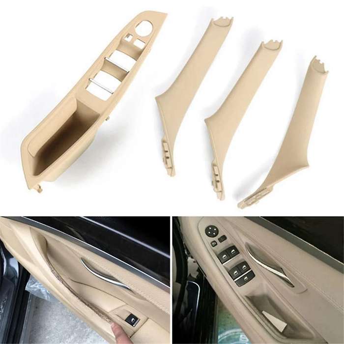 Car Inner Door Panel Handle Pull Trim Set for F10 535i 550i 528i Inner Armrest Handle 51417261929 51