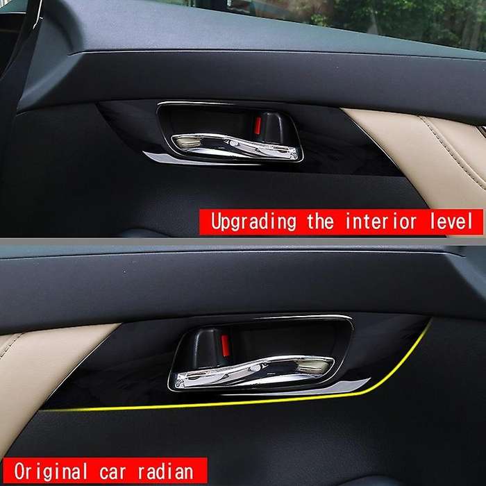Car Inner Handle Armrest Frame Car Door Bowl Decoration Cover for Alpha 30 Series 2015-2017 Carbon F