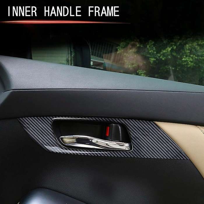 Car Inner Handle Armrest Frame Car Door Bowl Decoration Cover for Alpha 30 Series 2015-2017 Carbon F