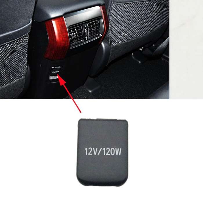 Car Inner Lighter Panel Base Cover Power Socket Cap Lid for Prado LC150 2010-2017 8553550020 Rear