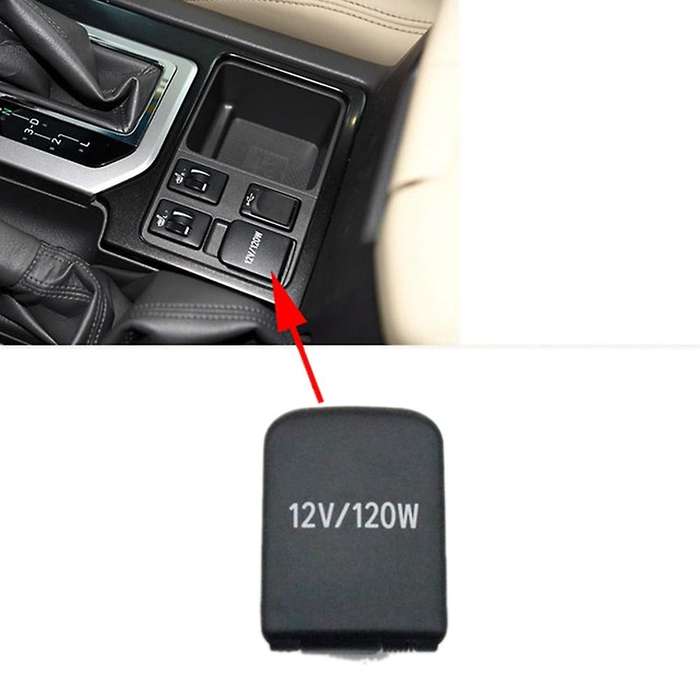 Car Inner Lighter Panel Base Cover Power Socket Cap Lid for Prado LC150 2010-2017 85535-33060 Front