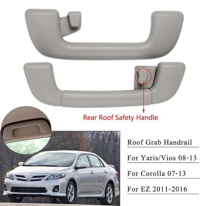 Car Inner Rear Roof Safety Handle Armrest Handrail Roof Pull Handle for 07-13 Yaris Vios 08-13 EZ 11
