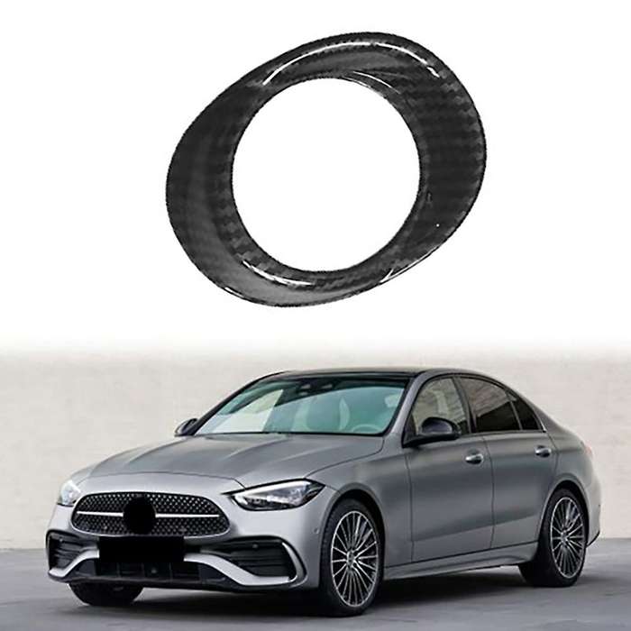 Car Interior Carbon Fiber Headlight Adjustment Switch Decoration Cover Trim for C-Class W206 2021 2