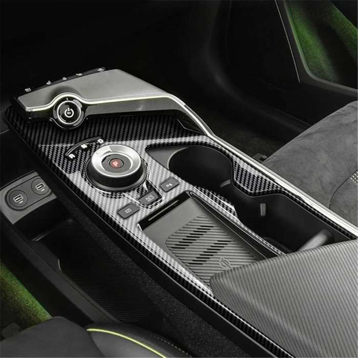 Car Interior Center Console Gear Shift Water Cup Holder Decoration Cover Trim Stickers for Ev6 21-2