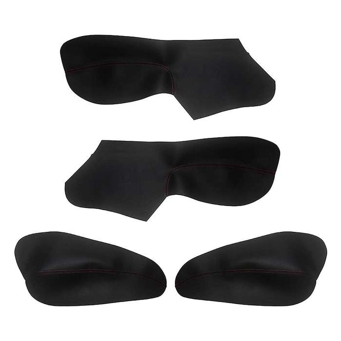 Car Interior Door Armrest Panel Microfiber PU Leather Cover Protective Trim for 206