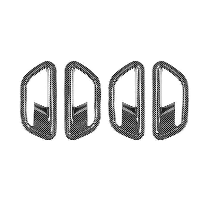 Car Interior Door Handle Bowl Cover Trim for 2024+ Car Interior Accessories Carbon Fiber Pattern