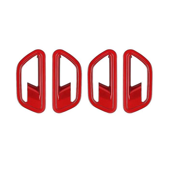 Car Interior Door Handle Bowl Cover Trim for 2024+ Car Interior Accessories Red