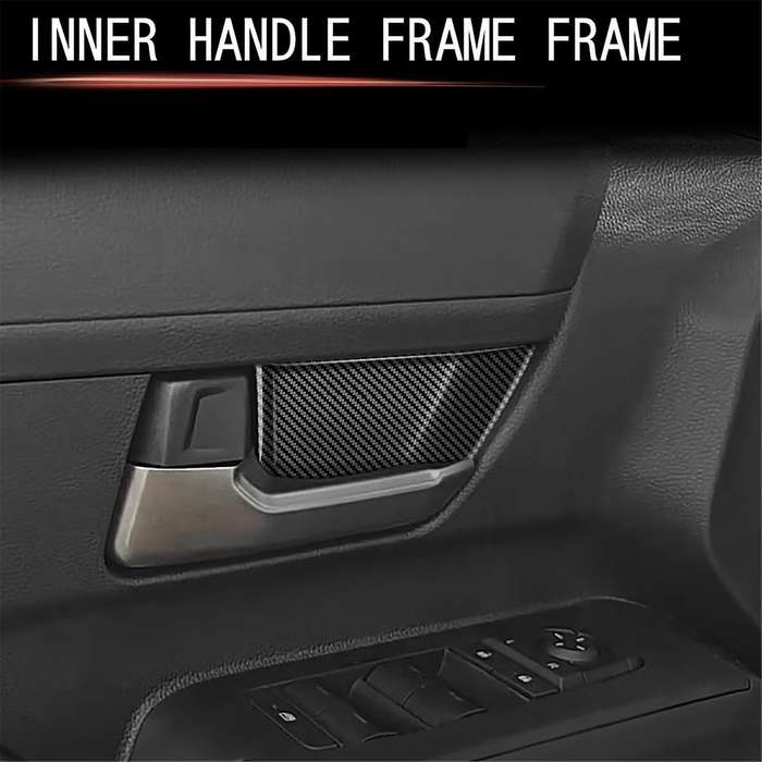Car Interior Door Handle Bowl Cover Trim for 2024 Car Interior Accessories Carbon Fiber