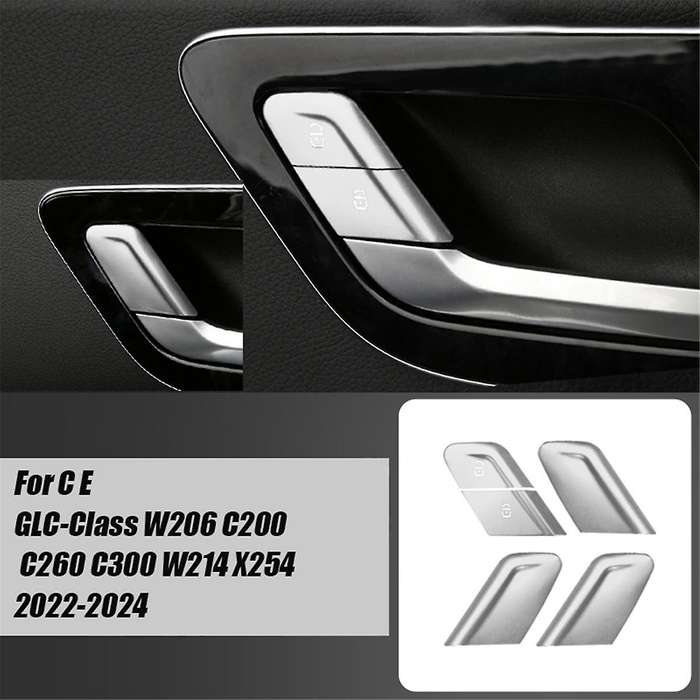 Car Interior Door Lock Button Switch Trim Sticker for C E GLC-Class W206 C200 C260 C300 W214 X254 22