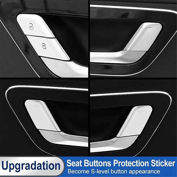 Car Interior Door Lock Button Switch Trim Sticker for C E GLC-Class W206 C200 C260 C300 W214 X254 22