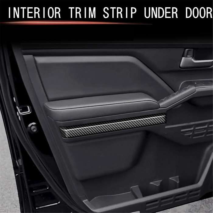 Car Interior Door Panel Trim Strip Decorative Sticker for 2024 Car Interior Accessories Carbon Fibe